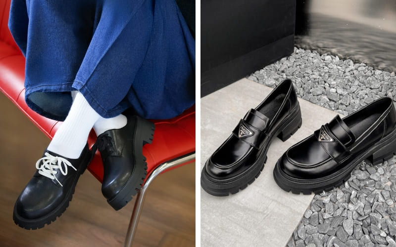 Derby lưỡi mở khác Oxford lưỡi khép kín, phong cách linh hoạt. Derby lưỡi mở khác Oxford lưỡi khép kín, phong cách linh hoạt.