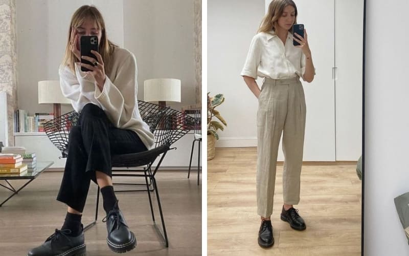 Quần âu phối Derby mang đến set đồ công sở thanh lịch. Quần âu phối Derby mang đến set đồ công sở thanh lịch.