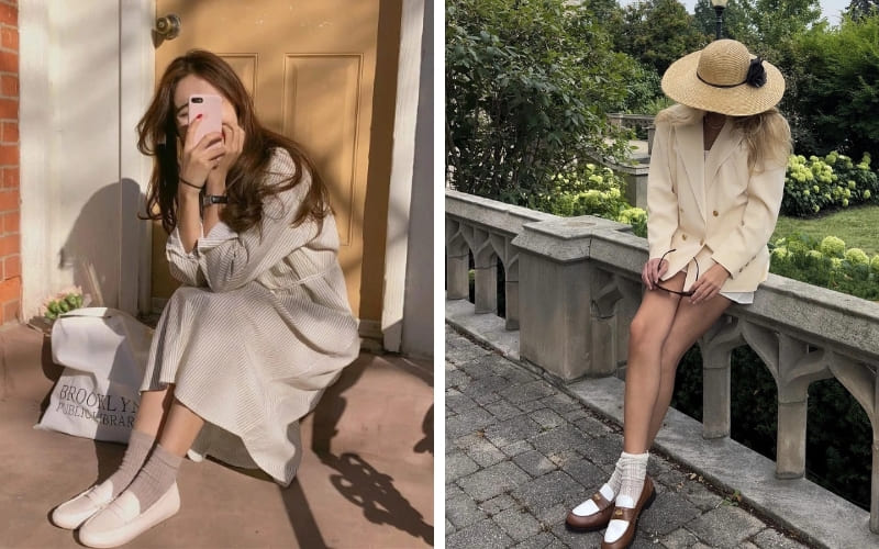 Váy liền mix Derby giúp tổng thể người mặc cân đối, thời thượng. Váy liền mix Derby giúp tổng thể người mặc cân đối, thời thượng.