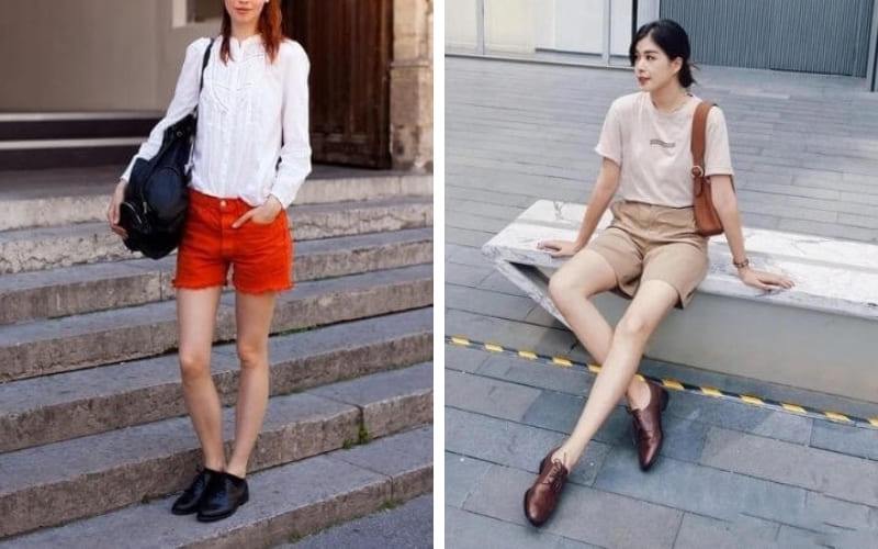 Quần shorts kết hợp Derby tạo vẻ ngoài năng động, trẻ trung. Quần shorts kết hợp Derby tạo vẻ ngoài năng động, trẻ trung.