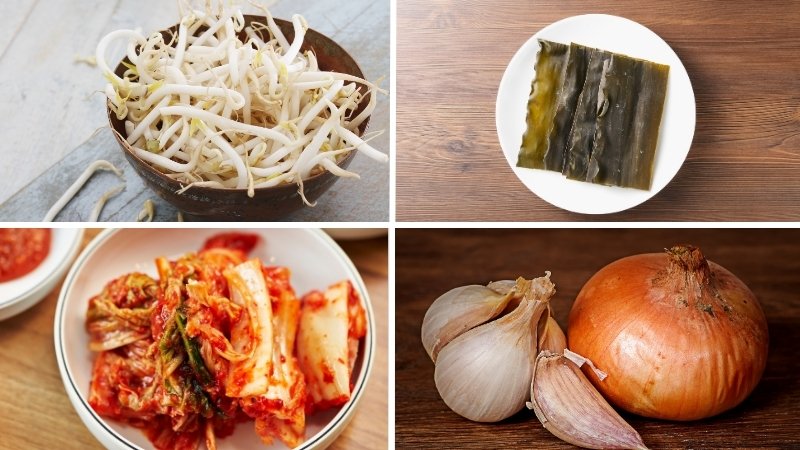 Nguyên liệu nấu canh giá đỗ Kongnamul Gukbap