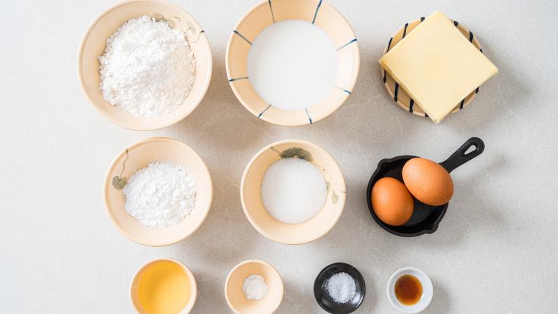 Nguyên liệu làm bánh cá Bungeoppang