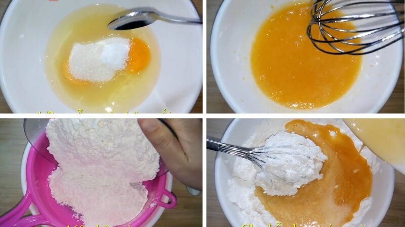 Trộn hỗn hợp trứng Trộn hỗn hợp trứng