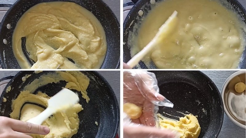 Chuẩn bị nhân bánh