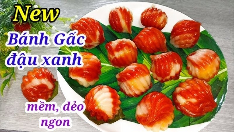 bánh gấc đậu xanh