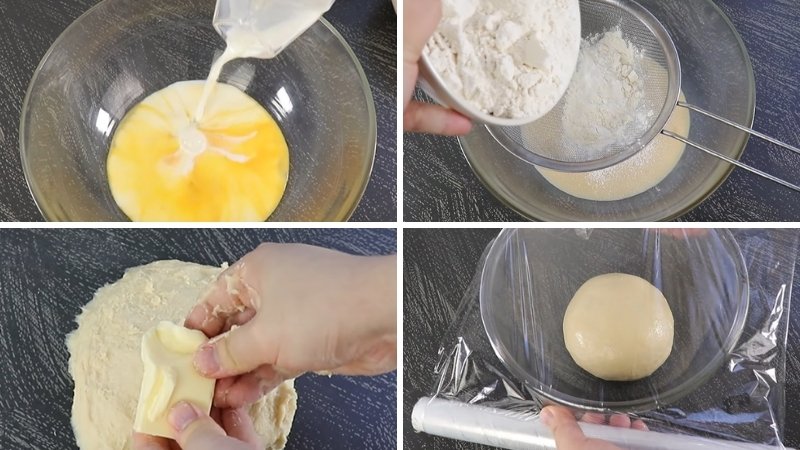 Bước 3: Nhồi bột bánh mì