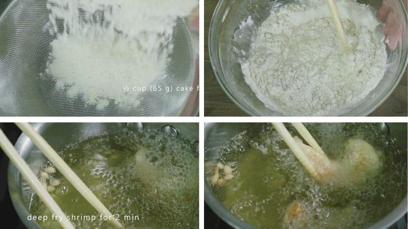 Chiên tôm tempura