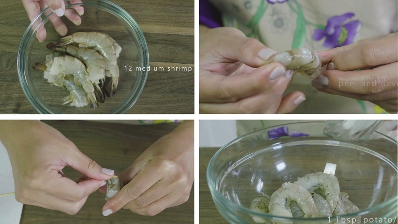 Sơ chế tôm