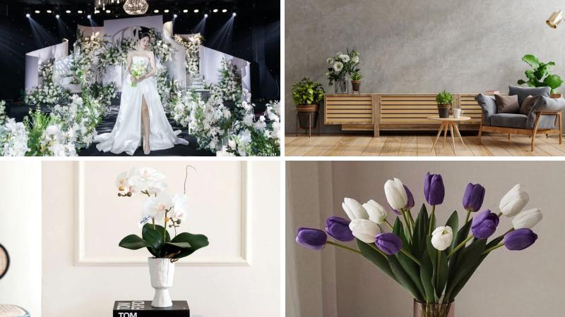 Gợi ý cách phối hoa màu trắng