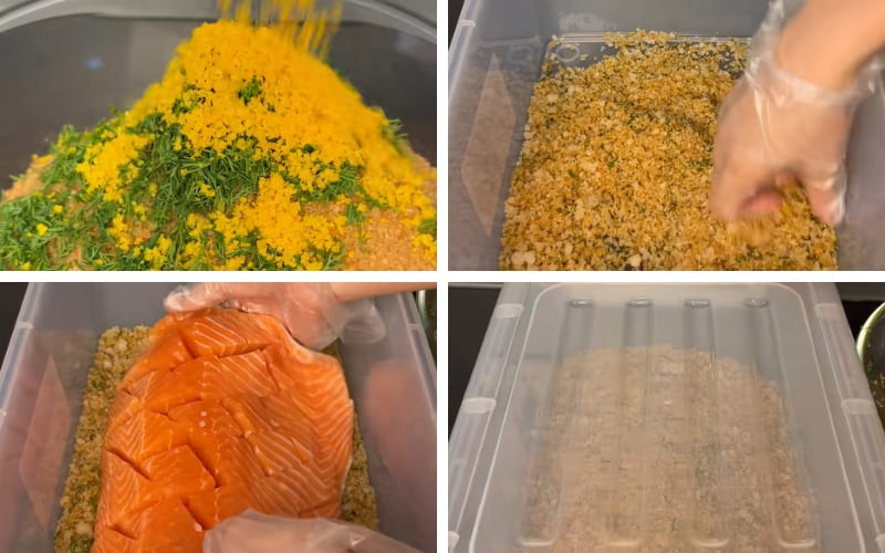 Hỗn hợp ướp hòa quyện tạo vị ngọt đặc trưng.