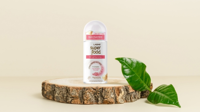 Lăn khử mùi Lashe Super Food phù hợp muốn làm sáng, mềm mịn da và khử mùi cơ thể
