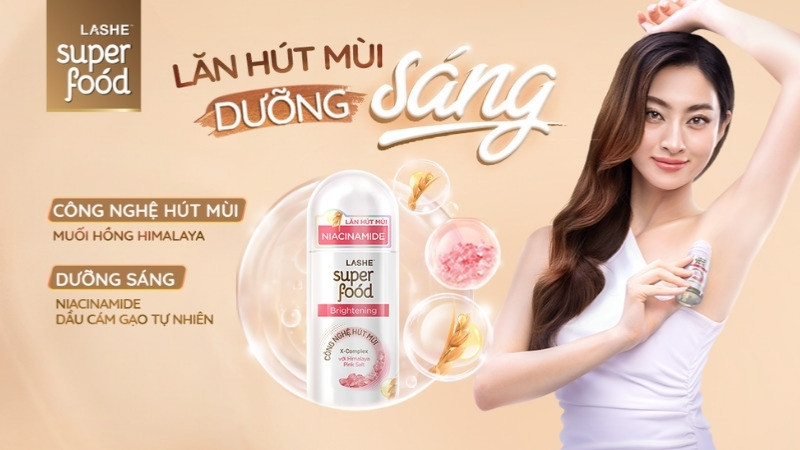 Lăn khử mùi Lashe Super Food là thương hiệu chất lượng của Việt Nam