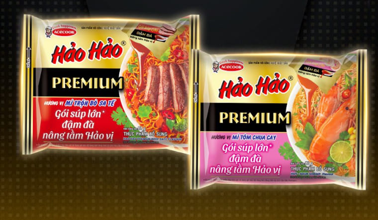 Review Mì Hảo Hảo Premium: Mì trộn Bò Sa Tế và Tôm Chua Cay có ngon?