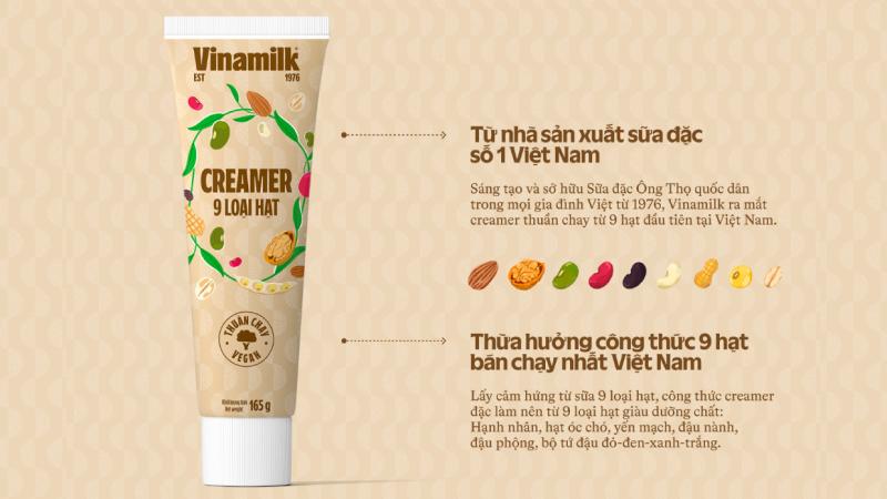 Thiết kế bao bì mới của Creamer vinamilk 9 loại hạt