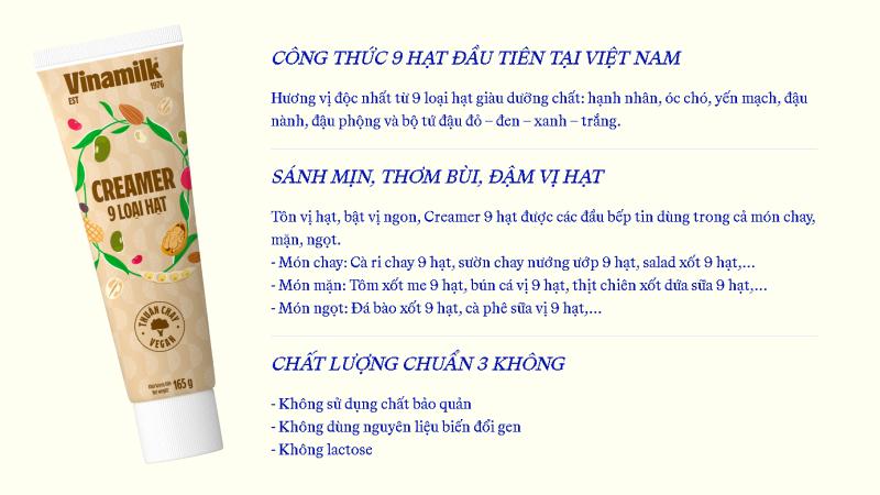 Creamer Vinamilk 9 loại hạt có gì tốt?