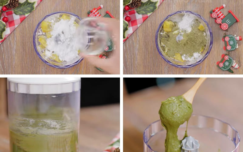 Nhân matcha khoai lang hòa quyện tạo vị ngọt thanh.Nhân matcha khoai lang hòa quyện tạo vị ngọt thanh.