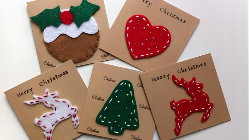 Thiệp Giáng Sinh handmade Thiệp Giáng Sinh handmade