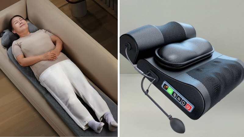 Tặng thiết bị massage, thảm hoặc gối massage
