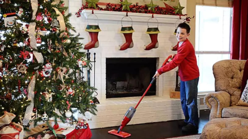 Dọn dẹp nhà cửa đón giáng sinh