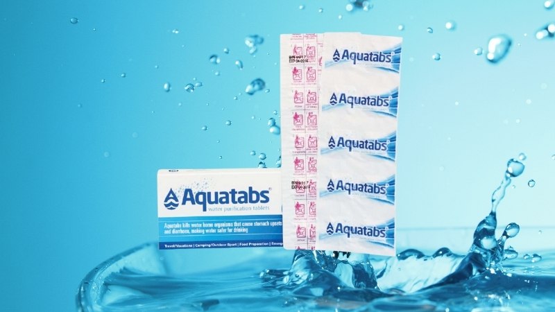 Viên khử khuẩn nước Aquatabs là viên nén chứa Natri Dichloroisocyanurate