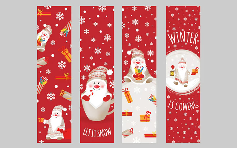 Kẹp sách phong cách giáng sinh Kẹp sách phong cách giáng sinh