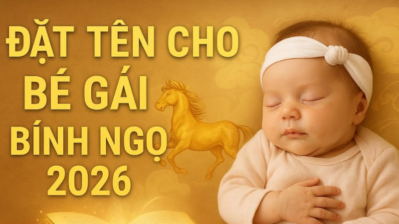 Đặt tên con gái năm 2026 hợp phong thủy
