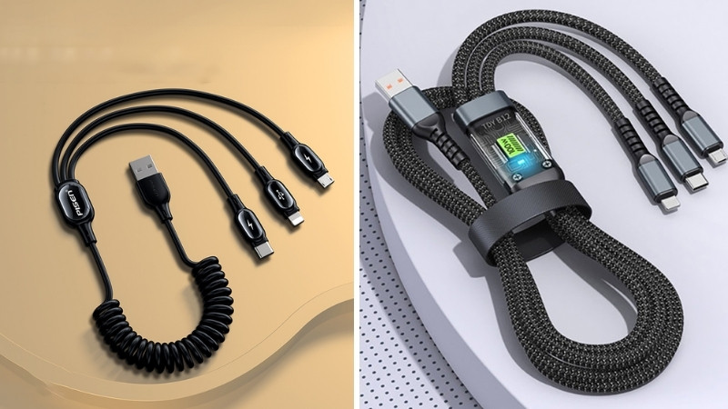 Cáp sạc đa năng 3 trong 1 Cáp sạc đa năng 3 trong 1