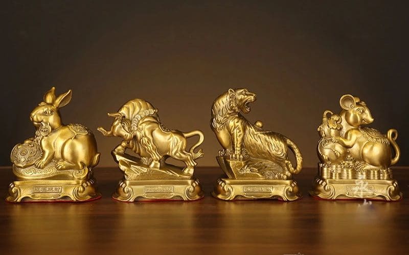 Tượng 12 con giáp mang may mắn và thể hiện sự quan tâm tinh tế Tượng 12 con giáp mang may mắn và thể hiện sự quan tâm tinh tế