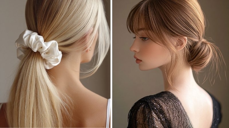 Chọn kiểu tóc theo cổ áo và dáng váy Chọn kiểu tóc theo cổ áo và dáng váy