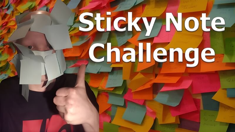 Đừng để giấy rơi (Stick Note Challenge)