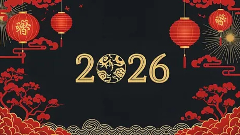 Background năm mới 2026 phong cách hiện đại 9