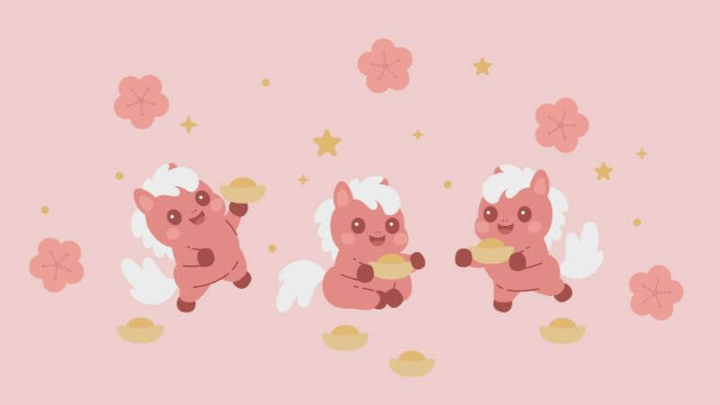 Background Chúc mừng năm mới 2026 cute cho điện thoại 19