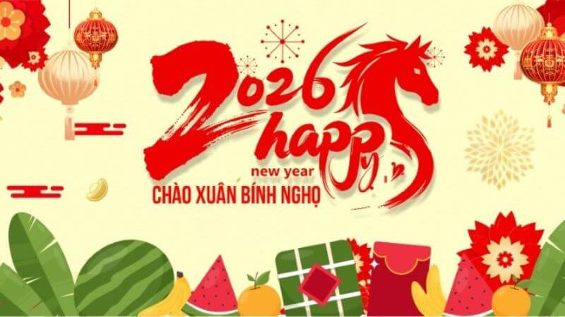 Background Chúc mừng năm mới 2026 cute cho điện thoại 7
