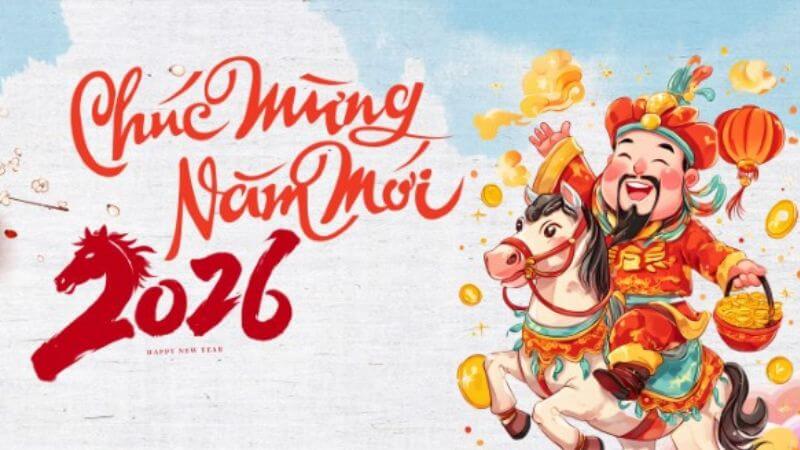 Background Chúc mừng năm mới 2026 cute cho điện thoại 3