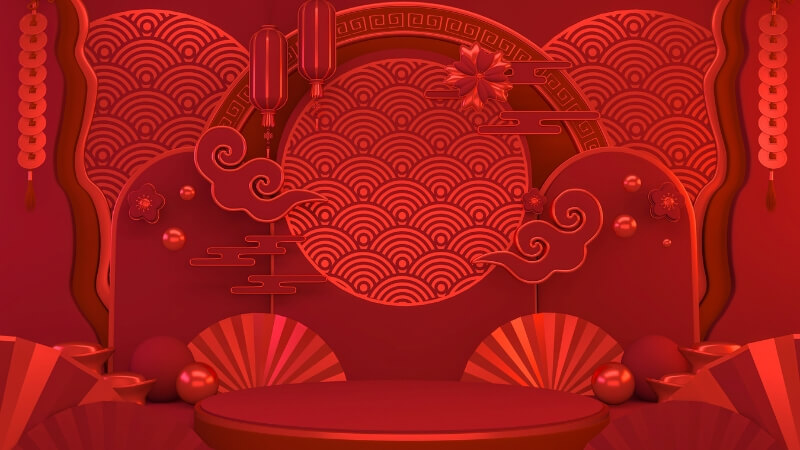 Background Tết 2026 phong cách truyền thống 7