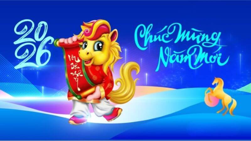 Background Chúc mừng năm mới 2026 cute cho điện thoại 11