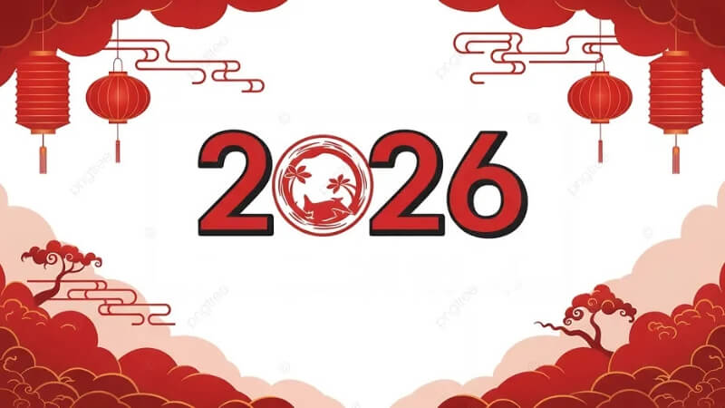 Background năm mới 2026 phong cách hiện đại 16