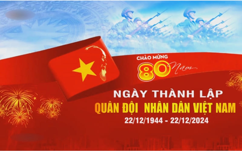 Thiết kế hoành tráng kỷ niệm 80 năm với cờ đỏ sao vàng và đội hình bay biểu diễn