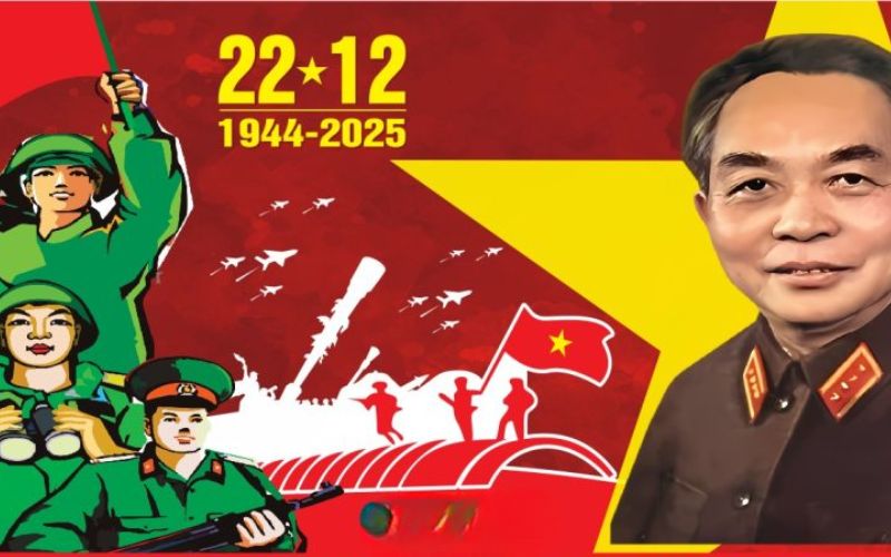Chào mừng kỷ niệm 81 năm Ngày truyền thống Quân đội cùng hình ảnh Đại tướng Võ Nguyên Giáp
