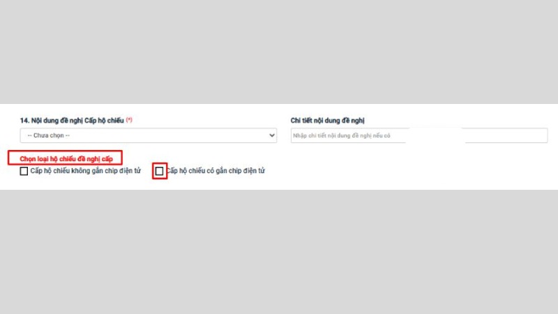 Chọn Cấp hộ chiếu có gắn chip điện tử Chọn Cấp hộ chiếu có gắn chip điện tử