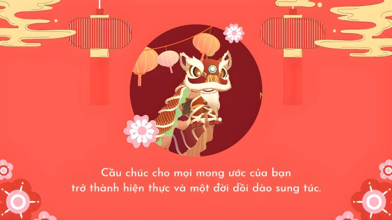 Hình minh họa ngộ nghĩnh với lời chúc vui nhộn.