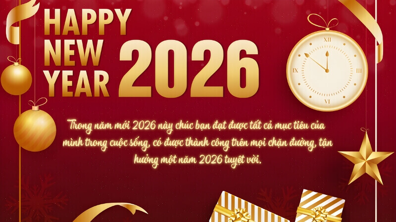 Một tấm thiệp – một lời chúc trọn vẹn cho năm mới.