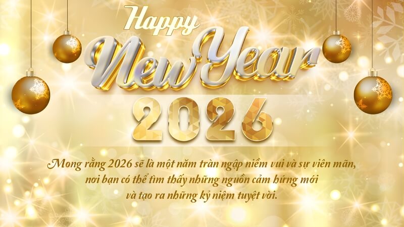 Lời chúc từ trái tim dành cho một năm an lành.