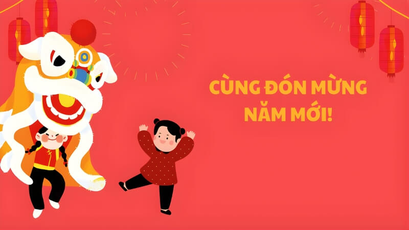 Thiết kế trẻ trung kết hợp sticker Tết theo phong cách Gen Z.