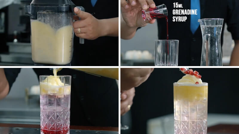 Cách pha Mocktail Fruit Punch