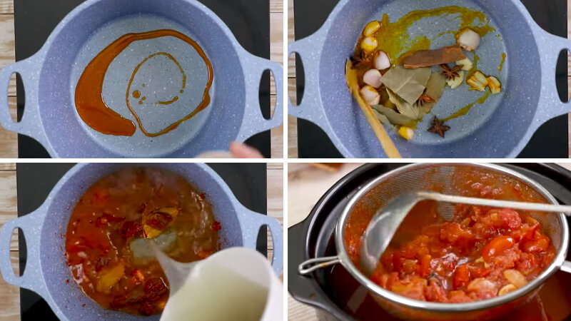 Nấu nước lẩu Nấu nước lẩu