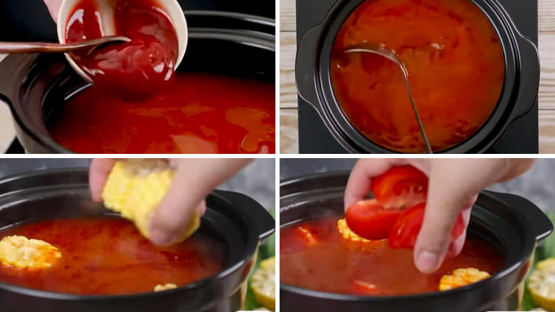 Nêm nếm và trình bày món lẩu Nêm nếm và trình bày món lẩu