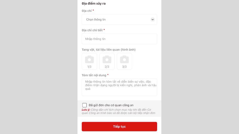 Đính kèm bằng chứng Đính kèm bằng chứng