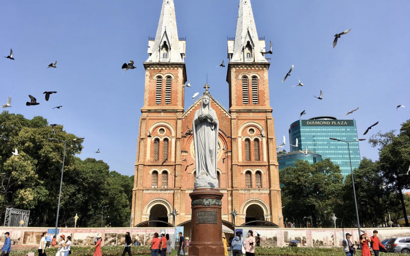 Kiến trúc nổi bật của Nhà thờ Đức Bà