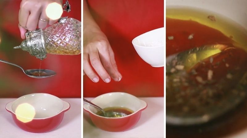 Bước 3: Pha nước sốt trộn salad